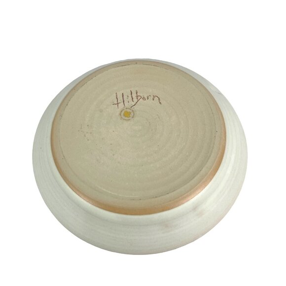 Handcrafted Ceramic Bowl With Leaf Design By Hilborn - Picture 8 of 8